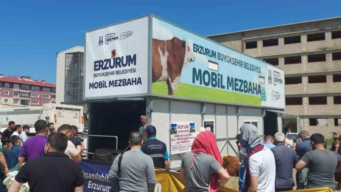 Mobil kurban kesim yerleri rağbet gördü