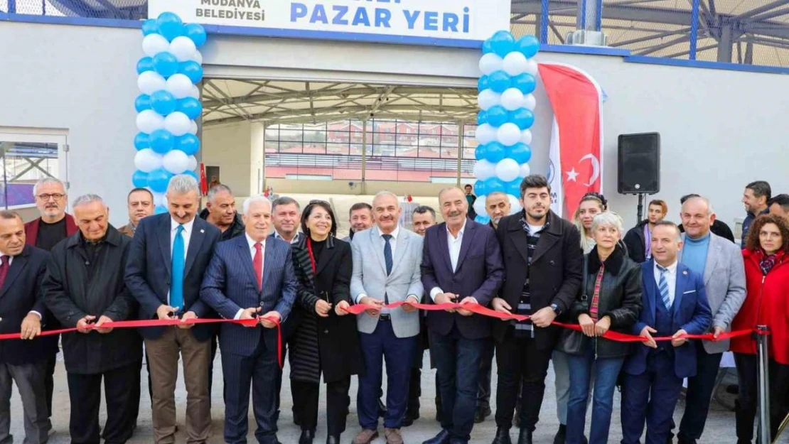 Mudanya Belediyesi kapalı pazar yeri açıldı