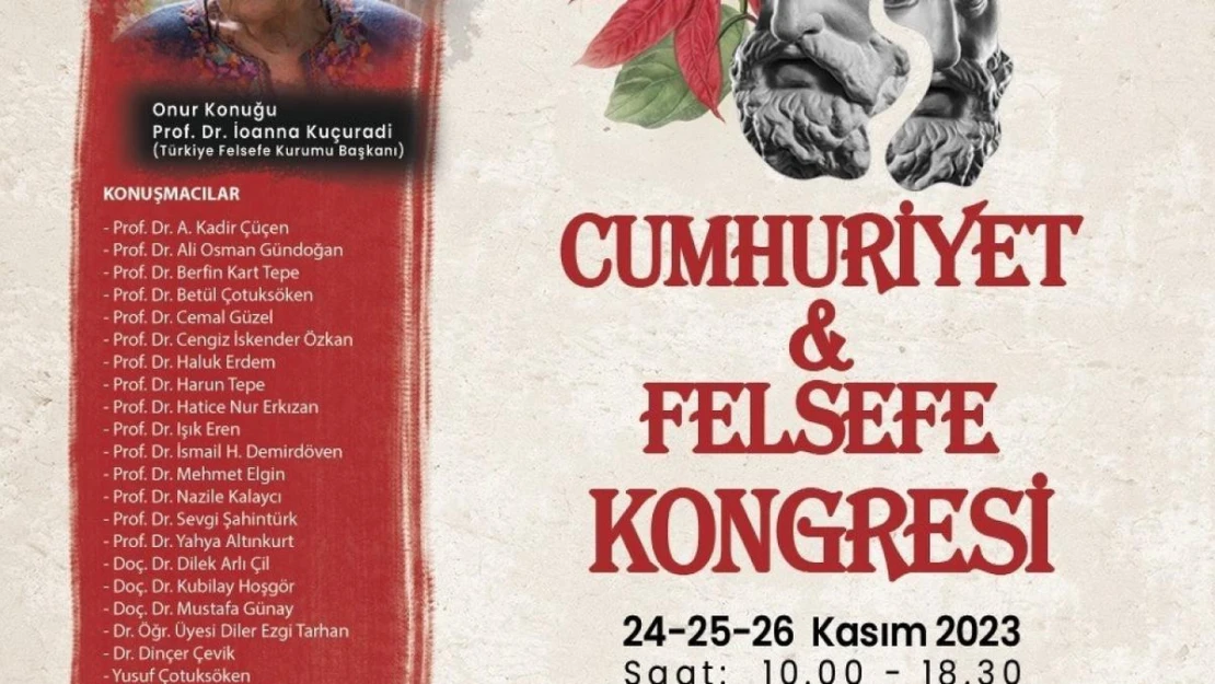 Muğla Büyükşehir Cumhuriyet ve Felsefe kongresi düzenliyor