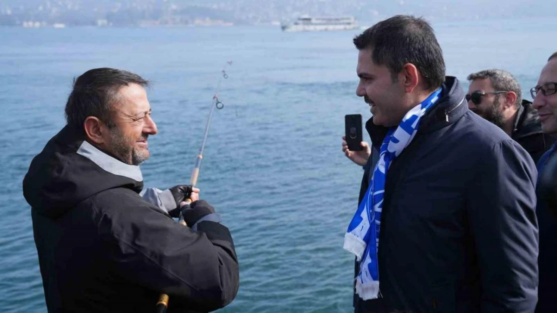 Murat Kurum'dan Sarıyer'deki olta balıkçılarına müjde: 'Sahile vatandaşlarımızın ihtiyaçlarını giderecek seyyar kabinler koyacağız'