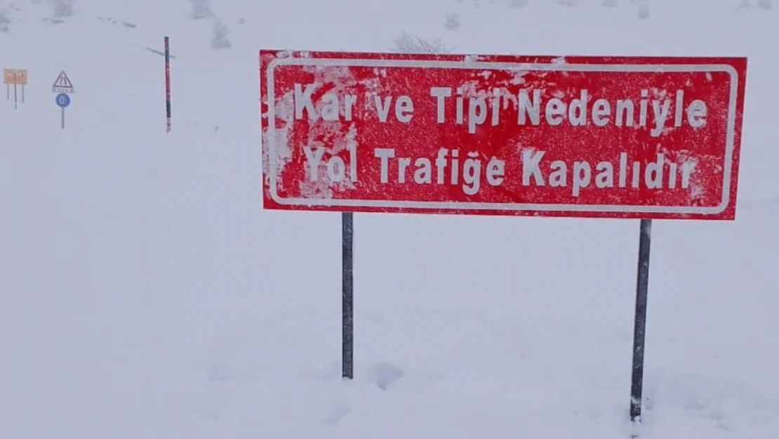 Muş-Kulp karayolu kar ve tipi nedeniyle ulaşıma kapatıldı