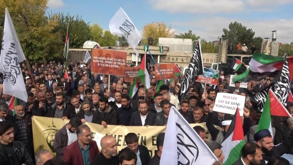 Muş'ta, İsrail'in Gazze'ye saldırıları protesto edildi