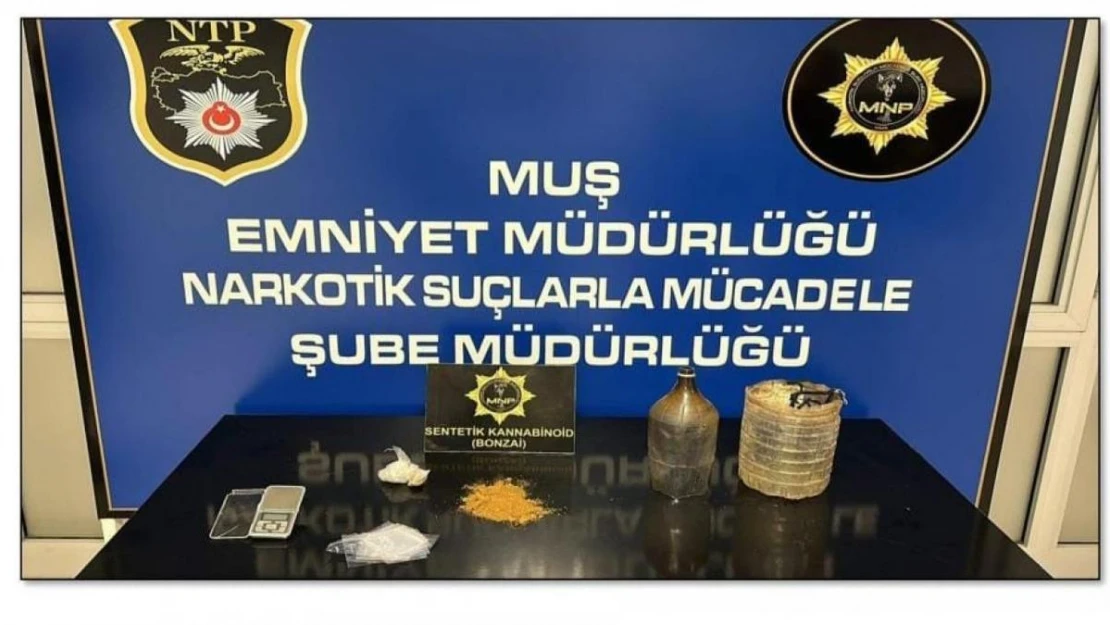 Muş'ta uyuşturucu operasyonu