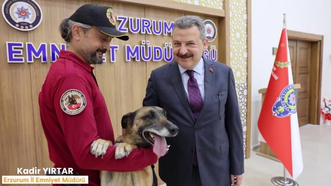 Narkotik köpeği Eris'e duygu yüklü veda paylaşımı