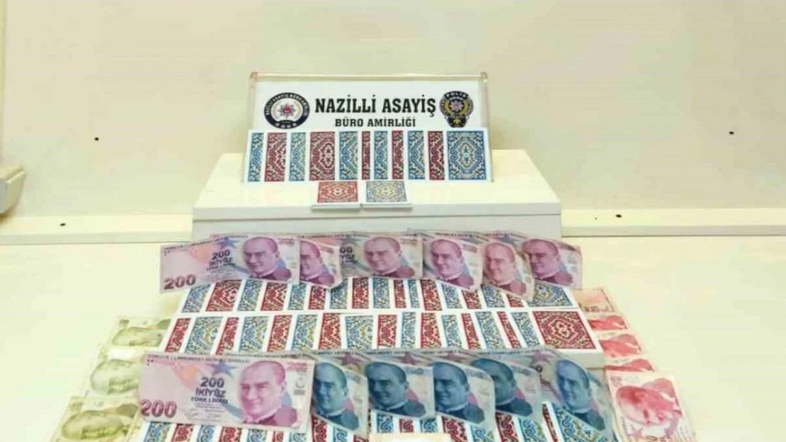 Nazilli'de kıraathaneye kumar baskını