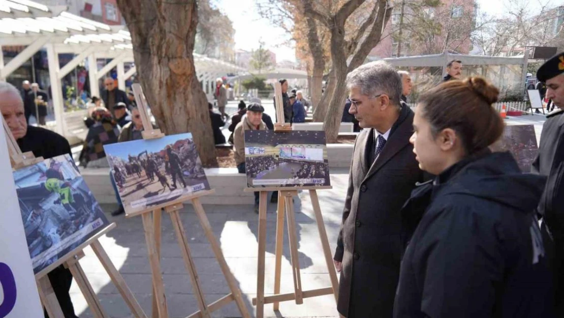 Niğde'de AFAD tarafından 6 Şubat depremi konulu fotoğraf sergisi açıldı