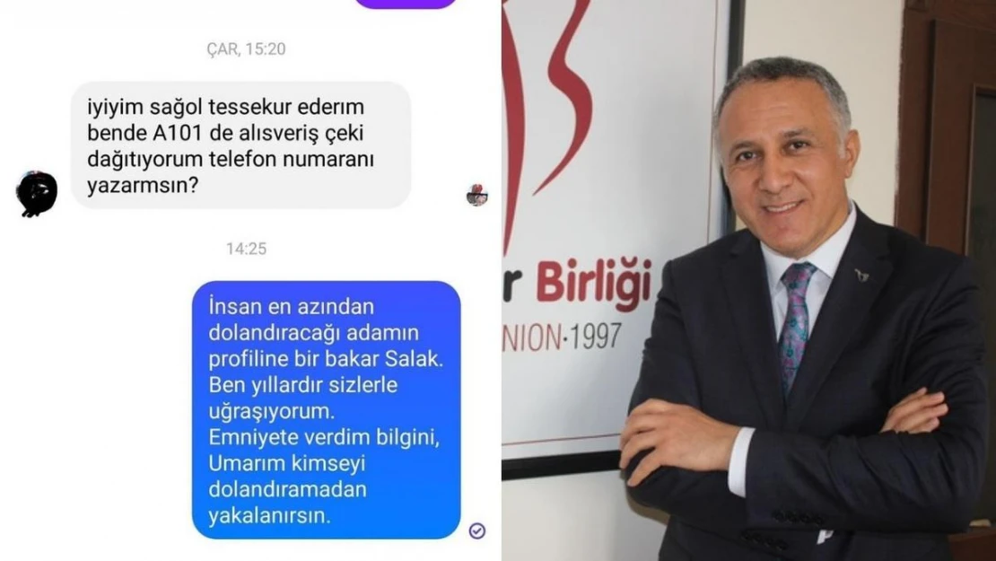 Olacak iş değil!... Dolandırıcılar Tüketiciler Birliği Genel Başkanına bile dadandı