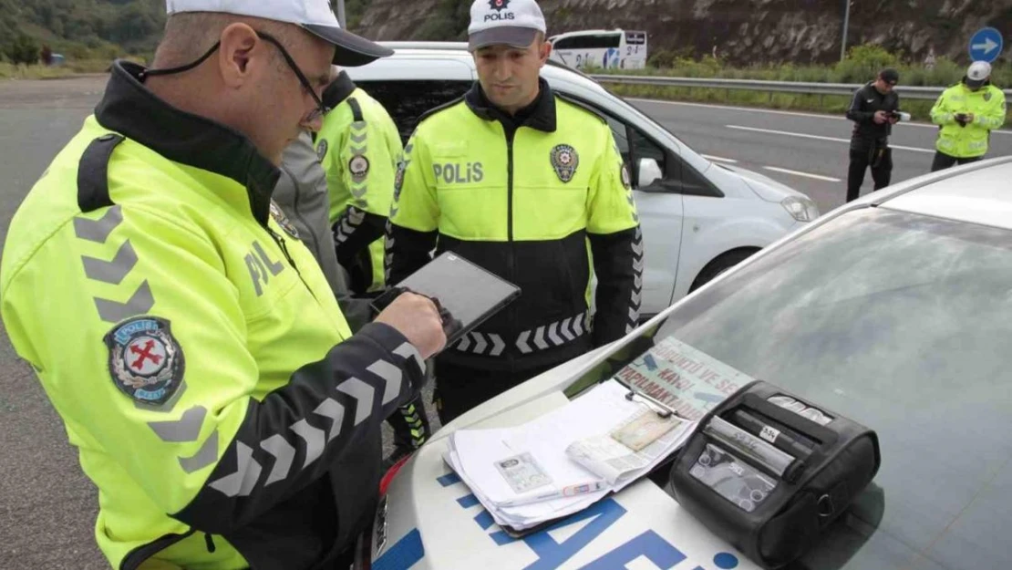 Ordu'da bir haftada 13 binden fazla araç denetlendi