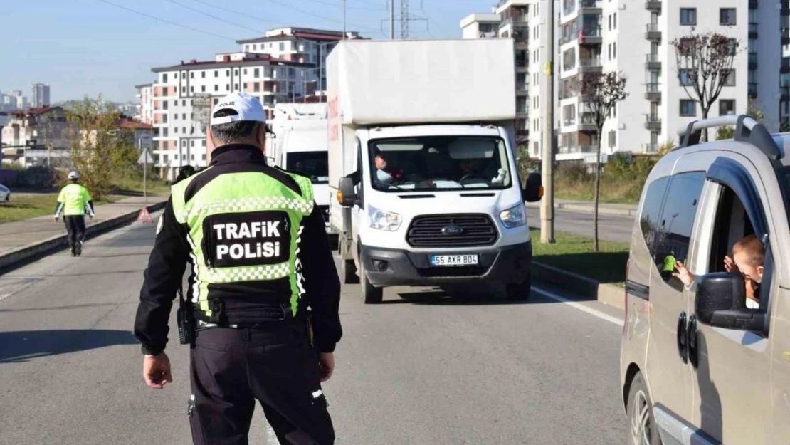 Ordu'da bir haftada 13 bine yakın araç denetlendi