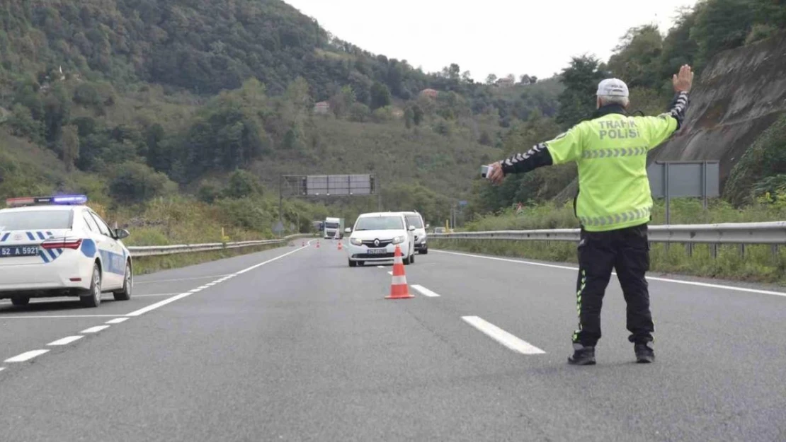 Ordu'da bir haftada 16 binden fazla araç denetlendi