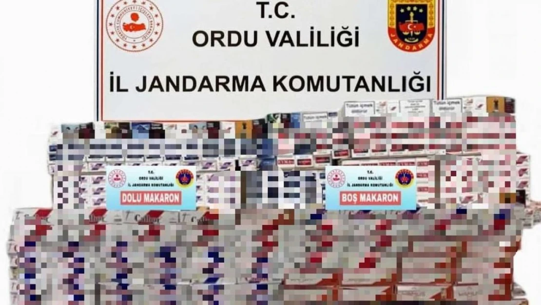 Ordu'da kaçak tütün mamulleri operasyonu