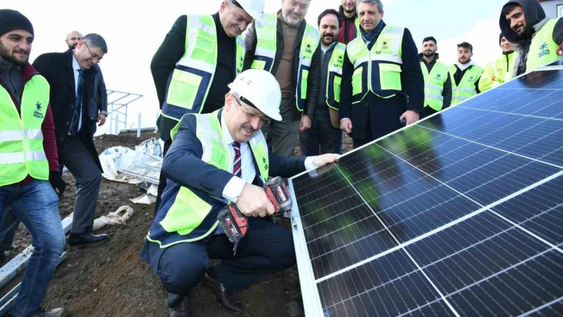 Ortahisar Belediyesi'nin GES panellerinin montajı tamamlandı