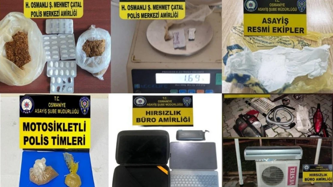 Osmaniye'de asayiş uygulamaları: 21 tutuklama