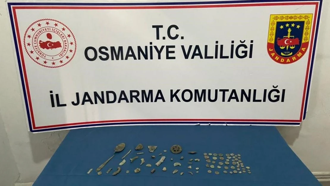 Osmaniye'de jandarma ekiplerinden tarihi eser operasyonu