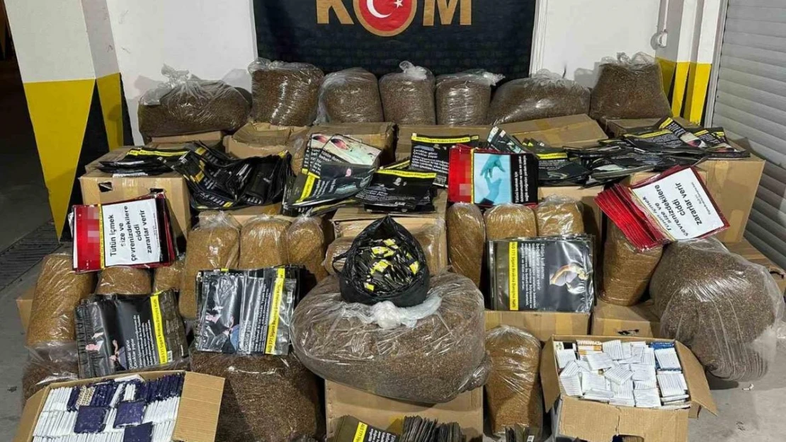 Piyasa değeri 3 milyon 500 bin TL olan kaçak ürün ele geçirildi