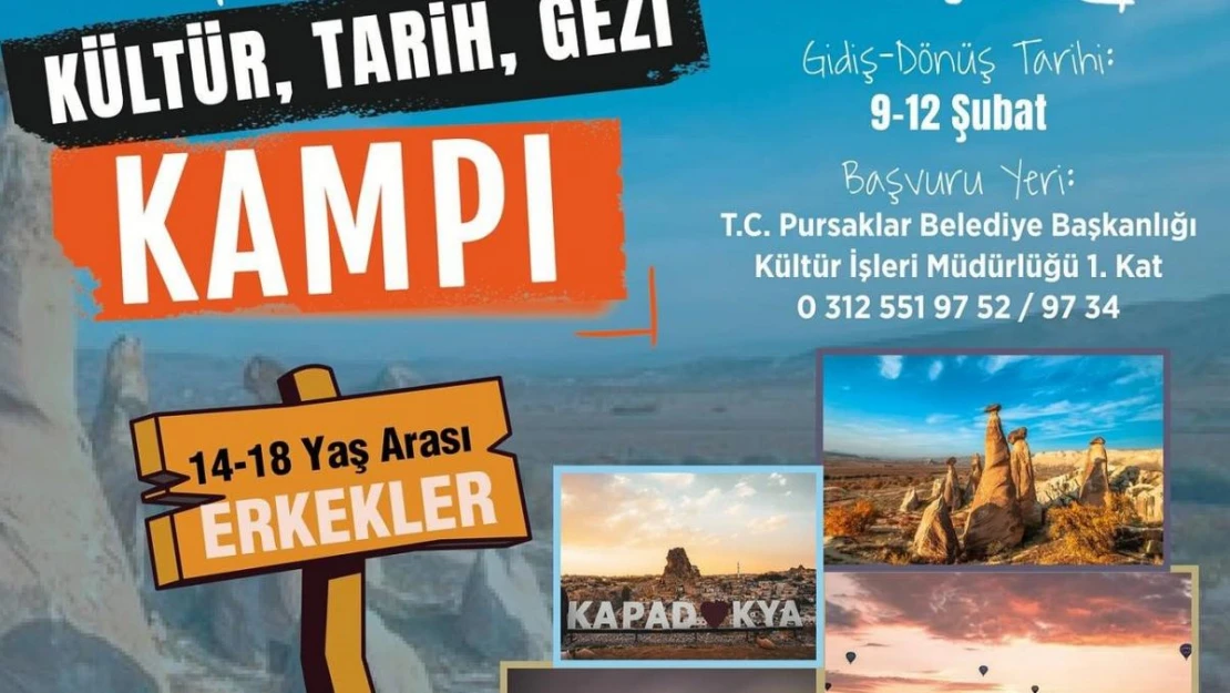 Pursaklar'da Gençlik Kampı vakti