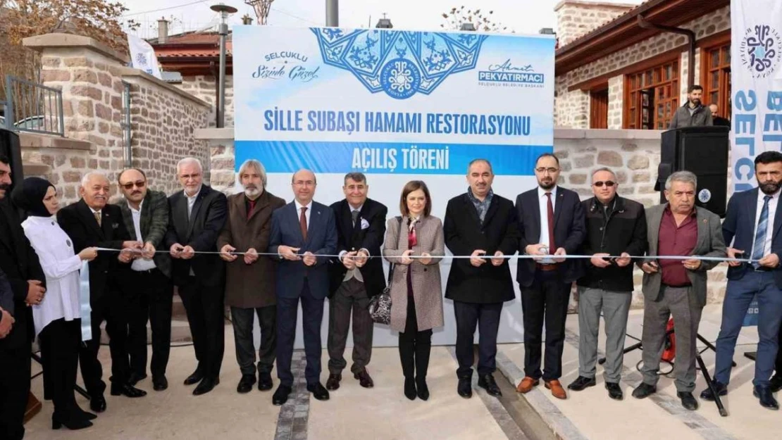 Restorasyonu tamamlanan tarihi Sille Subaşı Hamamı açıldı