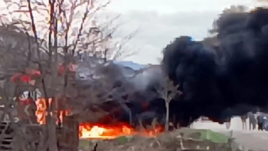 Sakarya'da çocuk parkında yangın çıktı