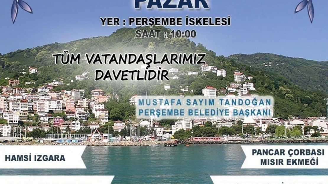 Sakin Şehir Perşembe'de hamsi festivali yapılacak