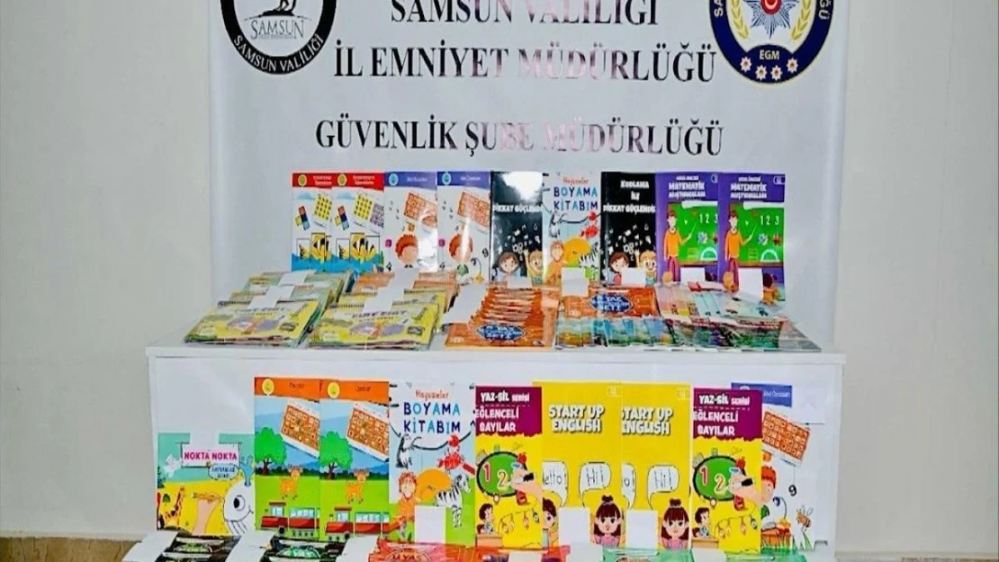 Samsun'da 10 bin 679 adet bandrolsüz kitap ele geçirildi