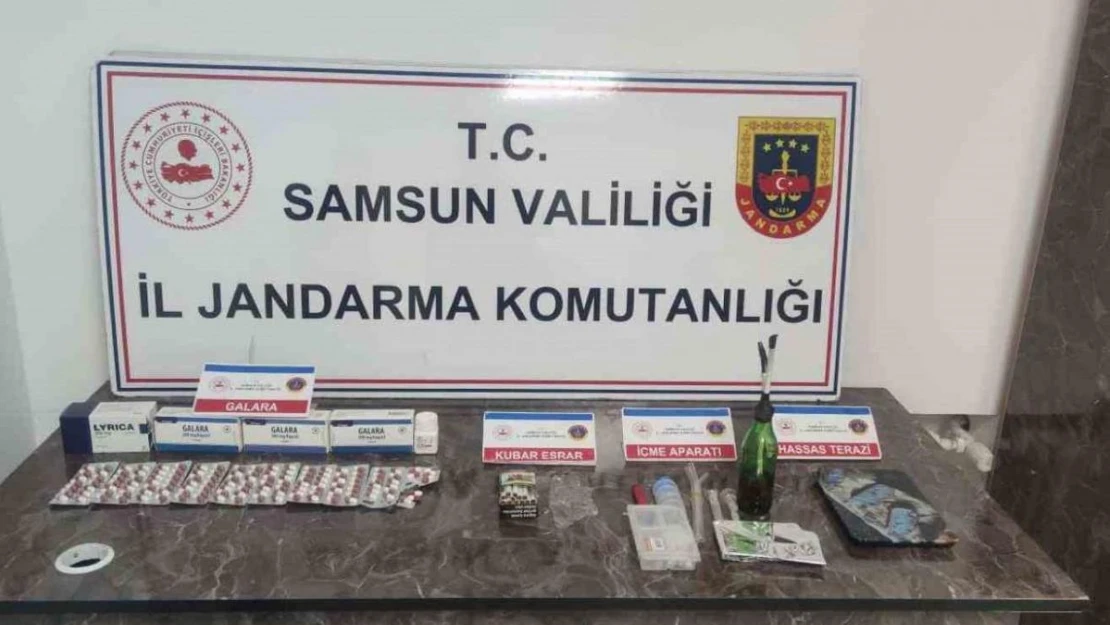 Samsun'da jandarmadan uyuşturucu operasyonu