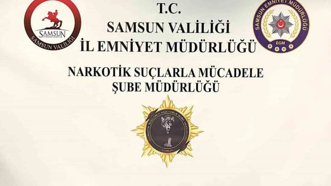 Samsun'da uyuşturucu taciri evinde yakalandı