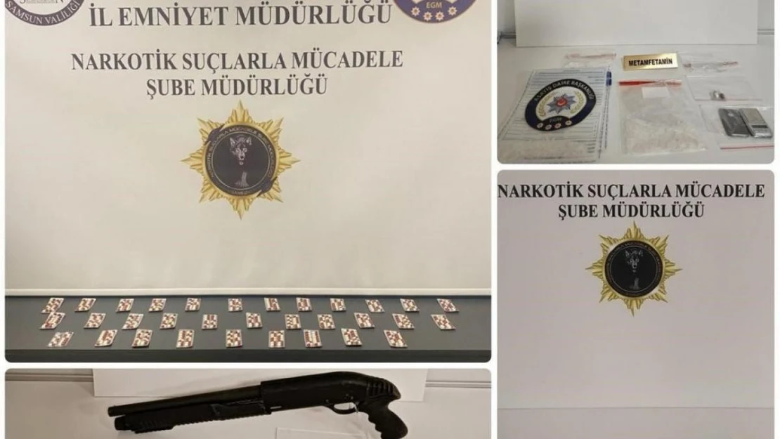 Samsun'da uyuşturucu tacirlerine operasyon: 33 gözaltı