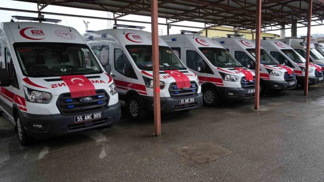 Samsun sağlık filosuna 5 yeni ambulans: Ambulans sayısı 83'e çıktı