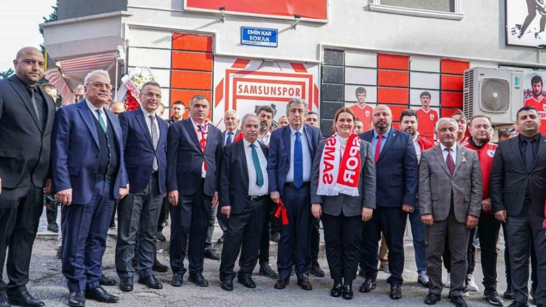 Samsunspor efsanesi Emin Kar'ın ismi sokağa verildi