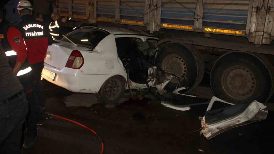 Şanlıurfa'da feci kaza: 3 ölü, 2 yaralı