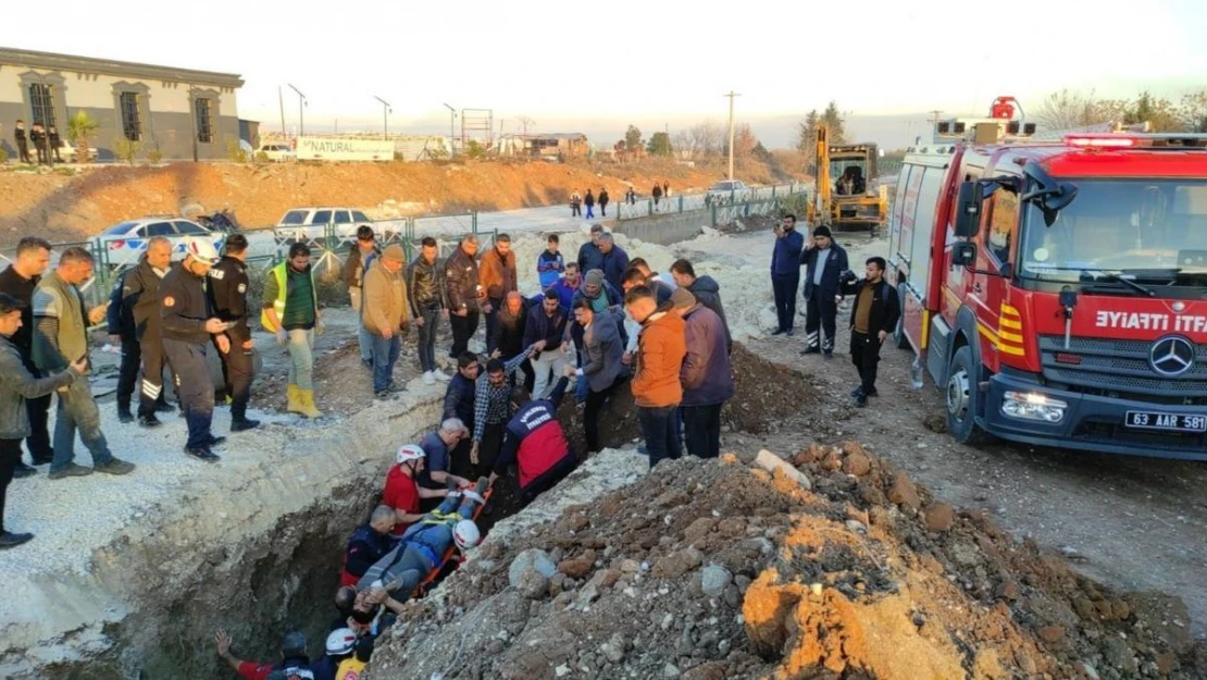 Şanlıurfa'da göçük altında kalan işçi kurtarıldı