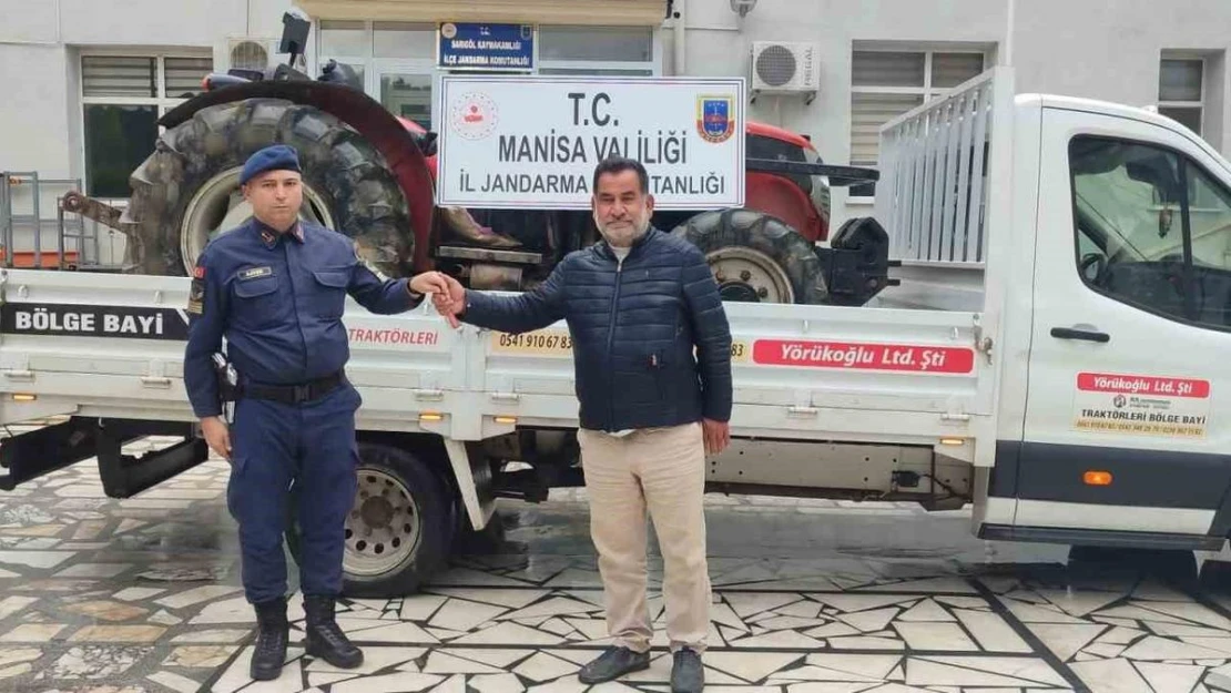 Sarıgöl'de çalınan traktör Aydın'da bulundu