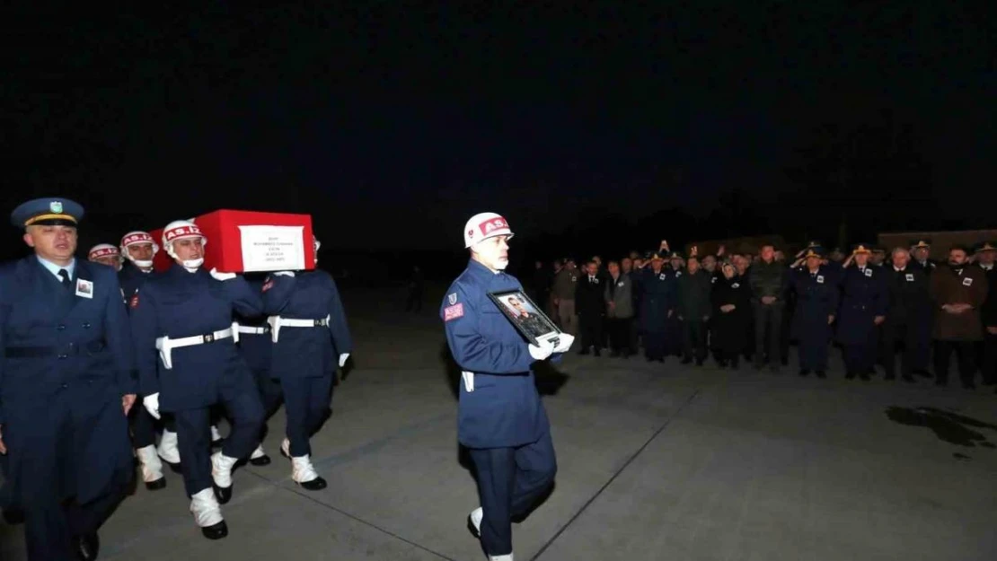 Şehit Muhammed Tunahan Evcin'in naaşı Eskişehir'e getirildi