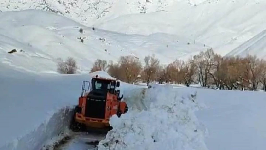 Şemdinli'de yol açma çalışması devam ediyor