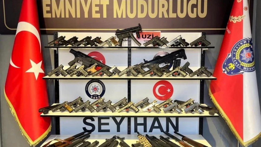 Seyhan'da 60 ruhsatsız silah ele geçirildi, 10 kişi tutuklandı