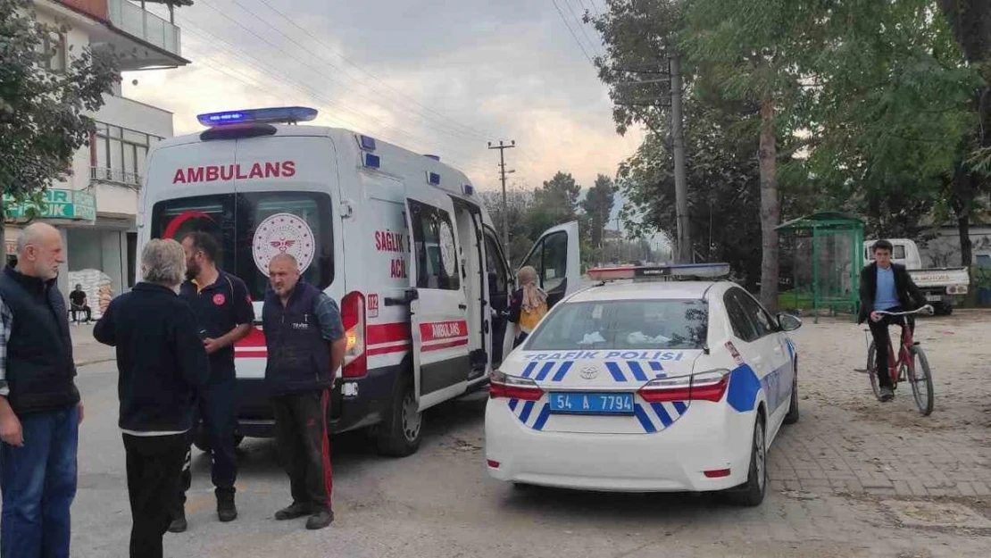 Seyir halindeyken dengesini kaybederek motosikletten düşen sürücü yaralandı