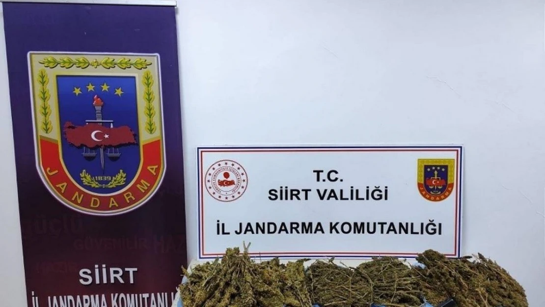 Siirt'te 5 kilogram uyuşturucu madde ele geçirildi: 1 tutuklama