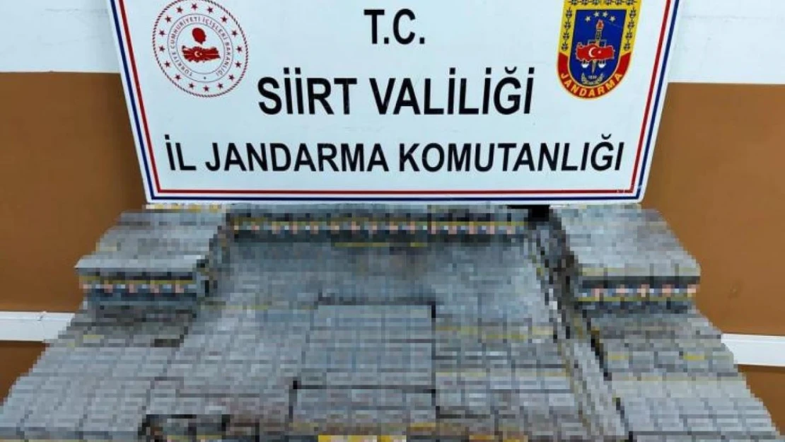 Siirt'te bin 100 paket kaçak sigara ele geçirildi