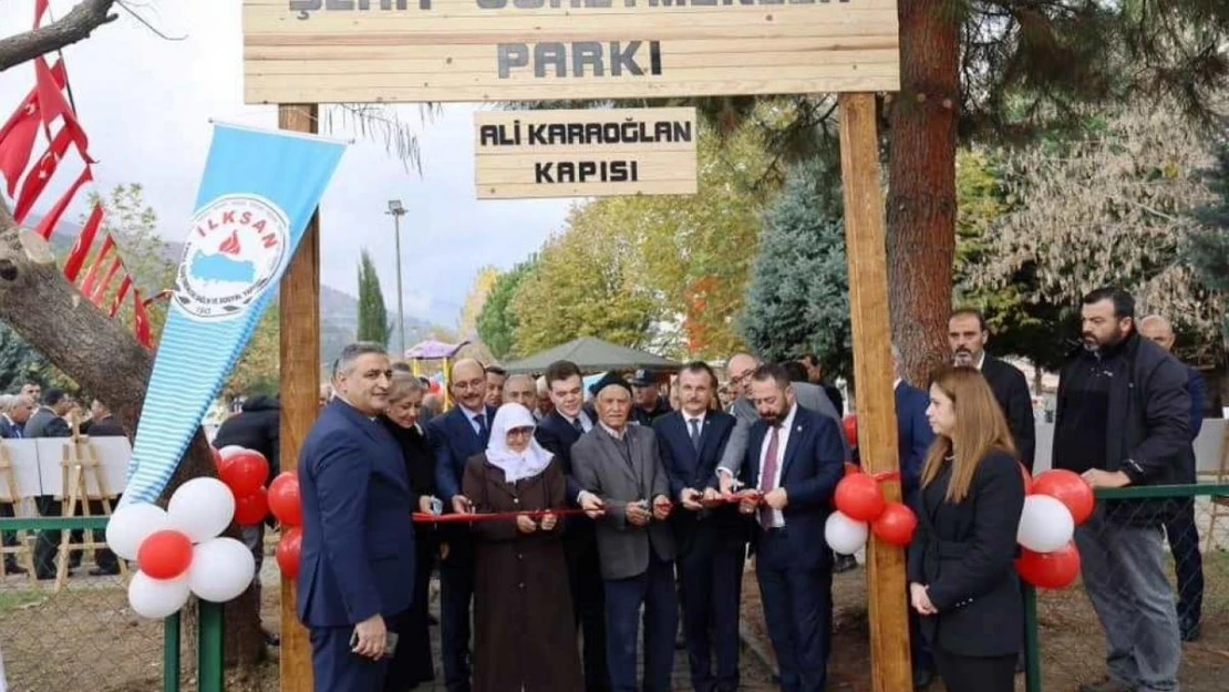 Simav'da Şehit Öğretmenler Parkı açıldı