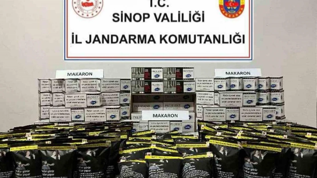 Sinop'ta kaçak tütün operasyonu