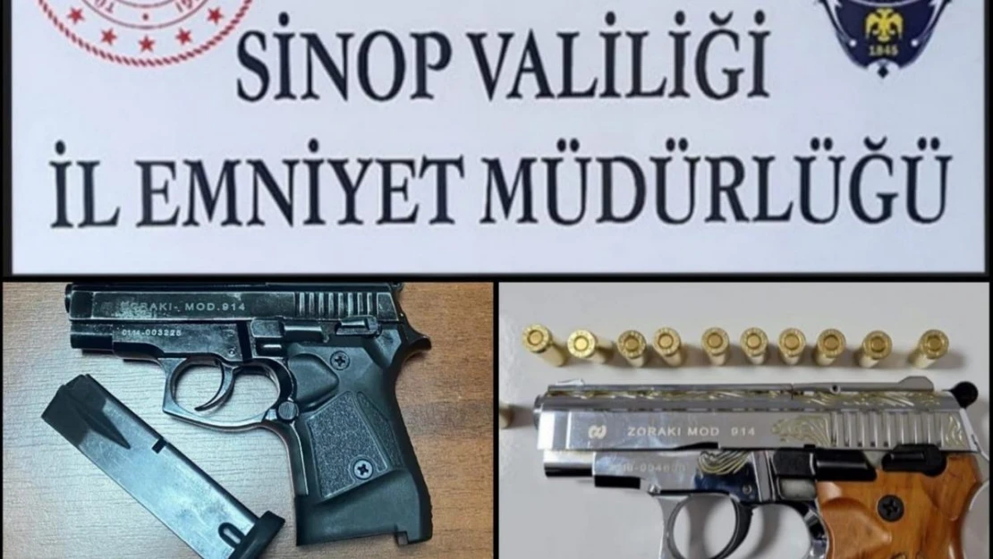 Sinop'ta magandalara suçüstü: 2 gözaltı