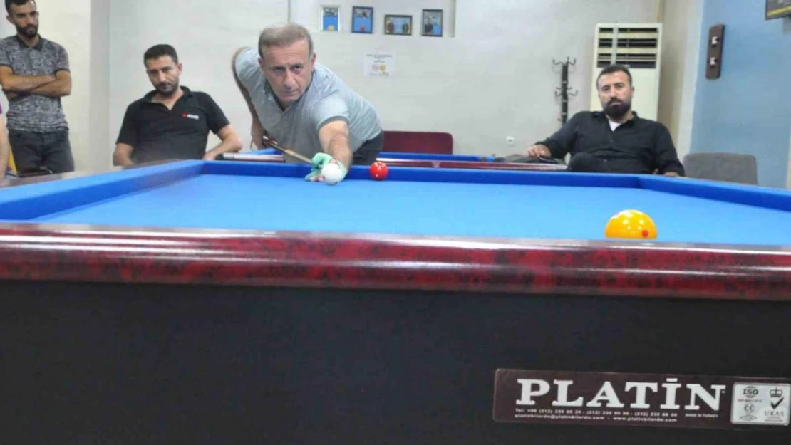 Şırnak'ta 3 bant bilardo il birinciliği turnuvası yapıldı