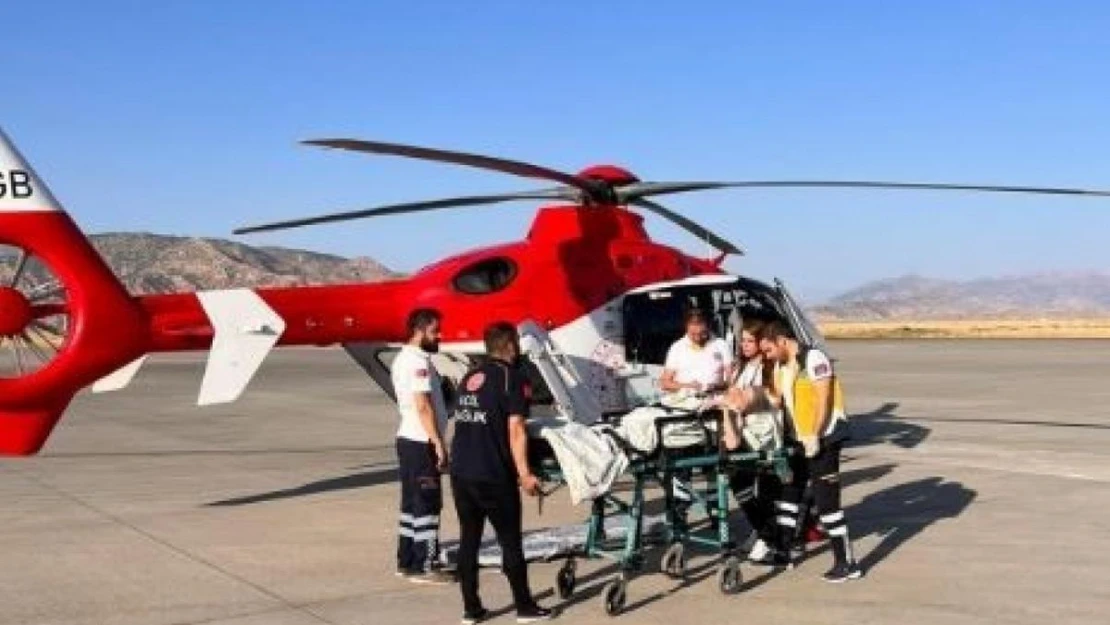 Şırnak'ta helikopter ambulans kanser hastası için havalandı