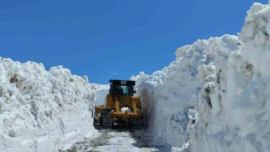 Şırnak'ta metrelerce kar yollardan temizleniyor