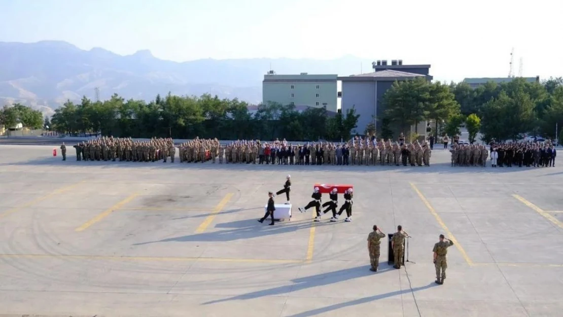 Şırnak'ta Pençe Kilit şehidi için tören düzenlendi