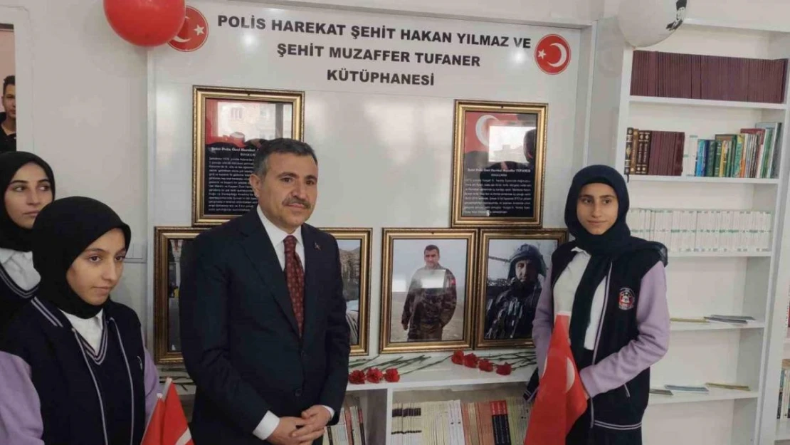 Şırnak'ta şehit polisler adına kütüphane açıldı