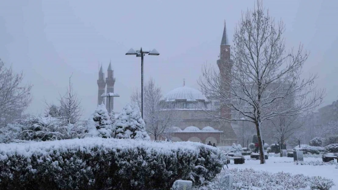 Sivas'ta kar kartpostallık görüntüler oluşturdu