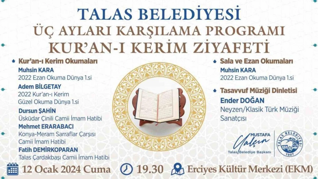 Talas'ta Kur'an ziyafeti