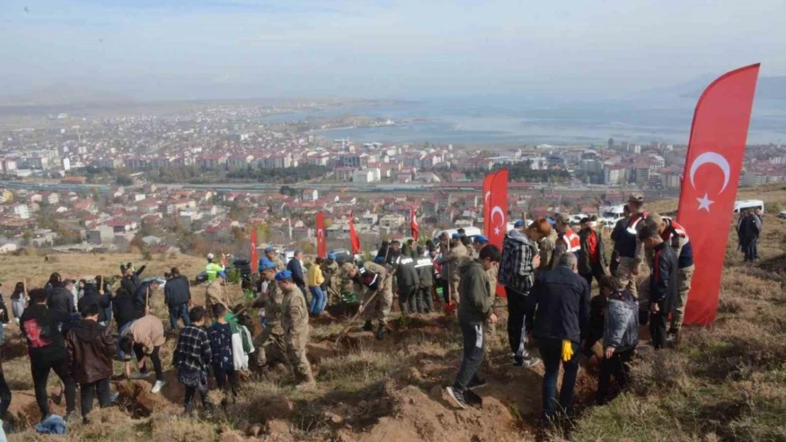 Tatvan'da fidanlar toprakla buluştu