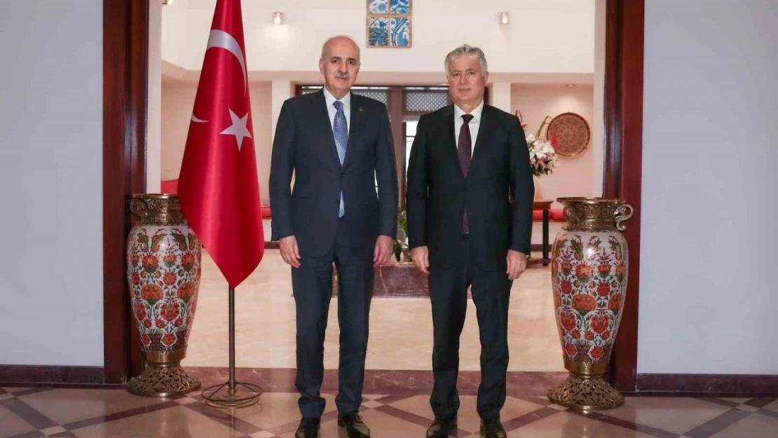 TBMM Başkanı Kurtulmuş, Türkiye'nin Brasilia Büyükelçisi Akça ile görüştü